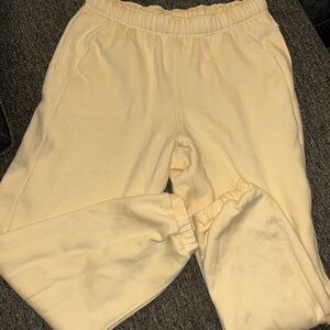 Lululemon Light Yellow Sweatpants